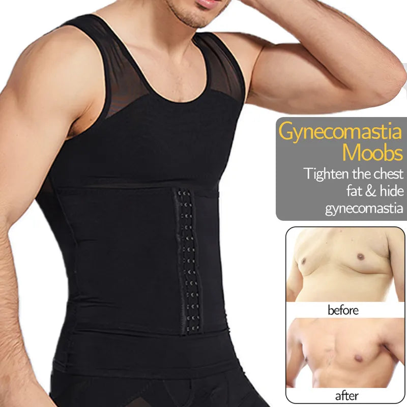 Mens Body Shaper Compression Vest