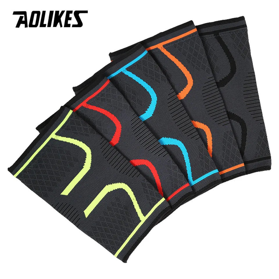 Fitness Running Cycling Knee Support Braces Elastic Nylon Sport Compression