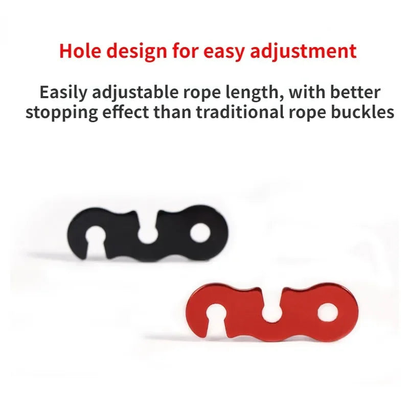 10pcs Adjustable Camping Tent Cord Rope Buckle S Type Tensioners Fastener Kit Outdoor Camping Tents Securing Accessories