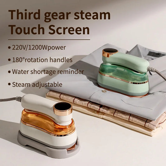 Mini Travel Steamer - Touch Screen & Rotary Design