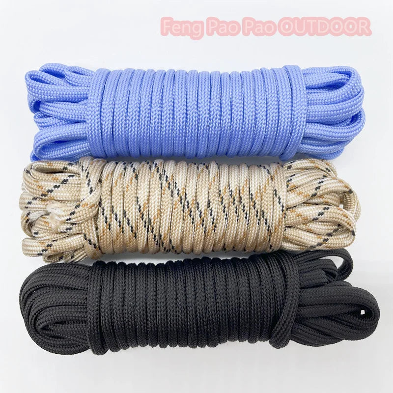 5 Meters Dia.4mm 7 Stand Cores Parachute Cord Lanyard Outdoor Camping Rope Climbing Hiking Survival Equipment Tent Accessories