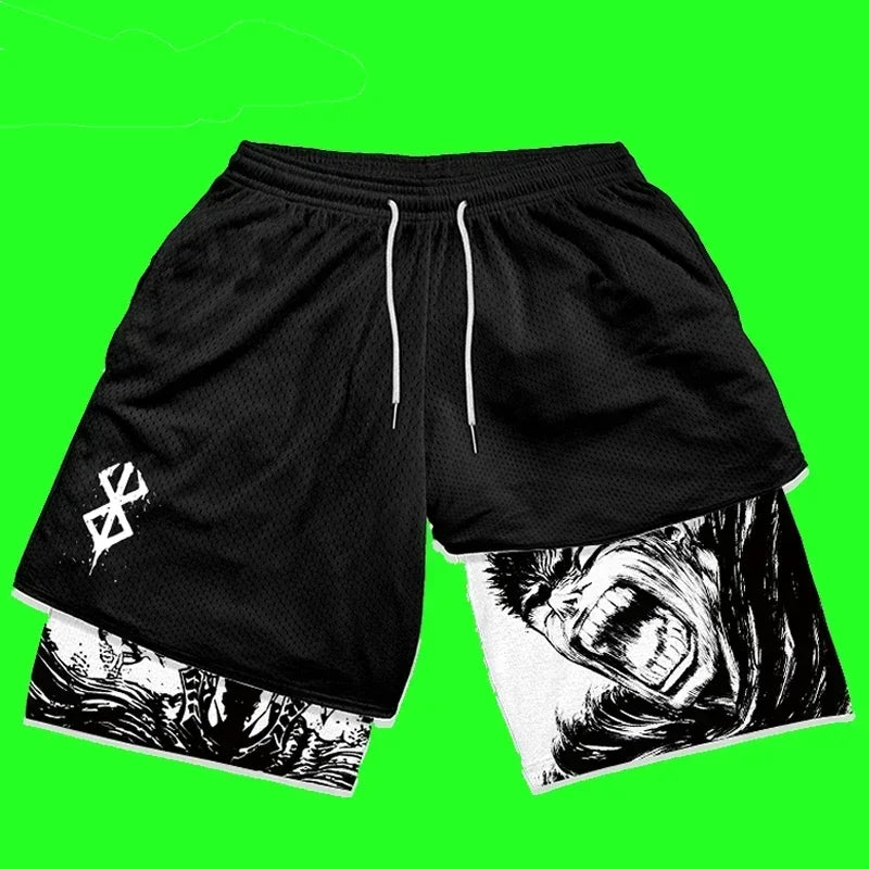 The Distract Them Shorts. Y2K Gym Short Men Berserk