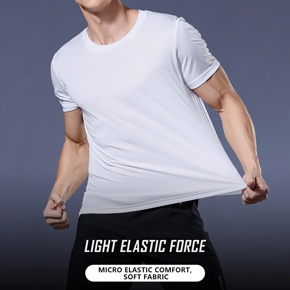 Men's Quick Dry, Moisture Wicking?  (Round Neck T-Shirt) flows nicely!