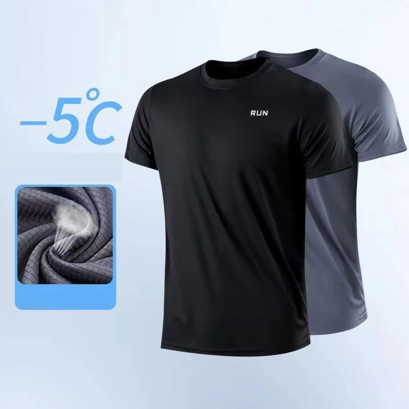 Men's Quick Dry, Moisture Wicking?  (Round Neck T-Shirt) flows nicely!