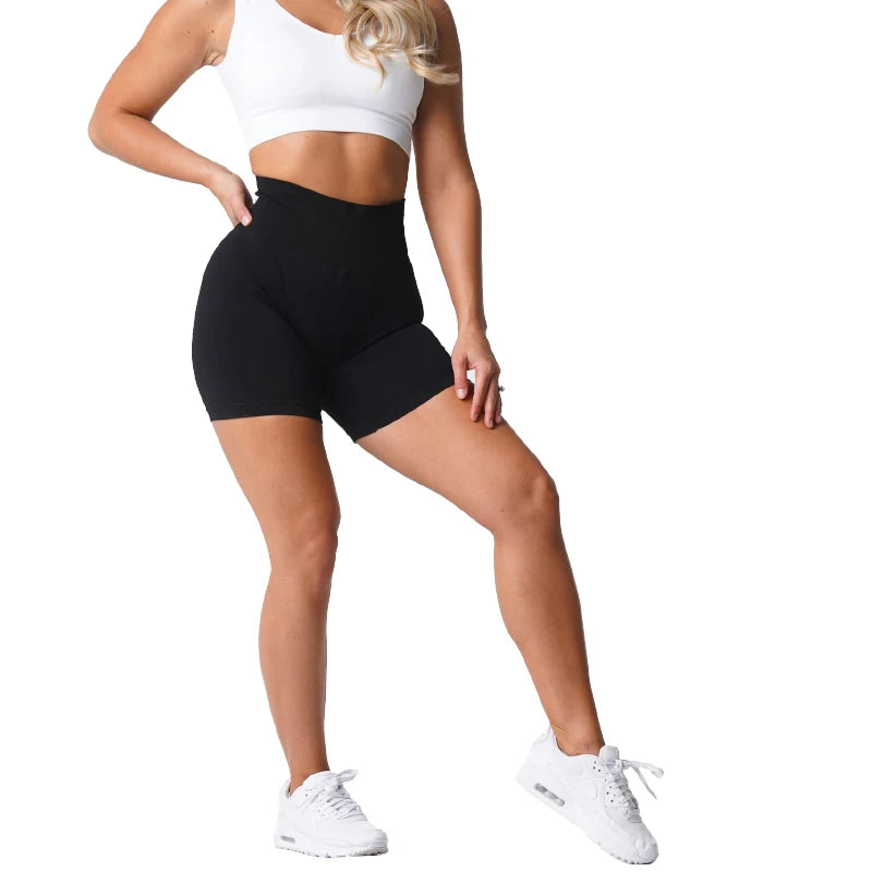 Women Spandex Solid Seamless Shorts Lifts For That Booty!