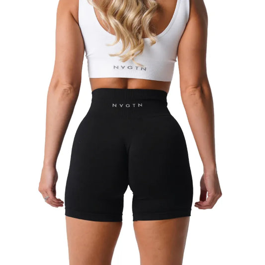 Women Spandex Solid Seamless Shorts Lifts For That Booty!