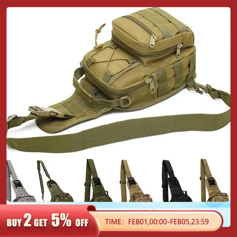 Outdoor Military Tactical Sling Sport Travel Chest Bag Shoulder Bag For Men Women Crossbody Bags Hiking Camping Equipment