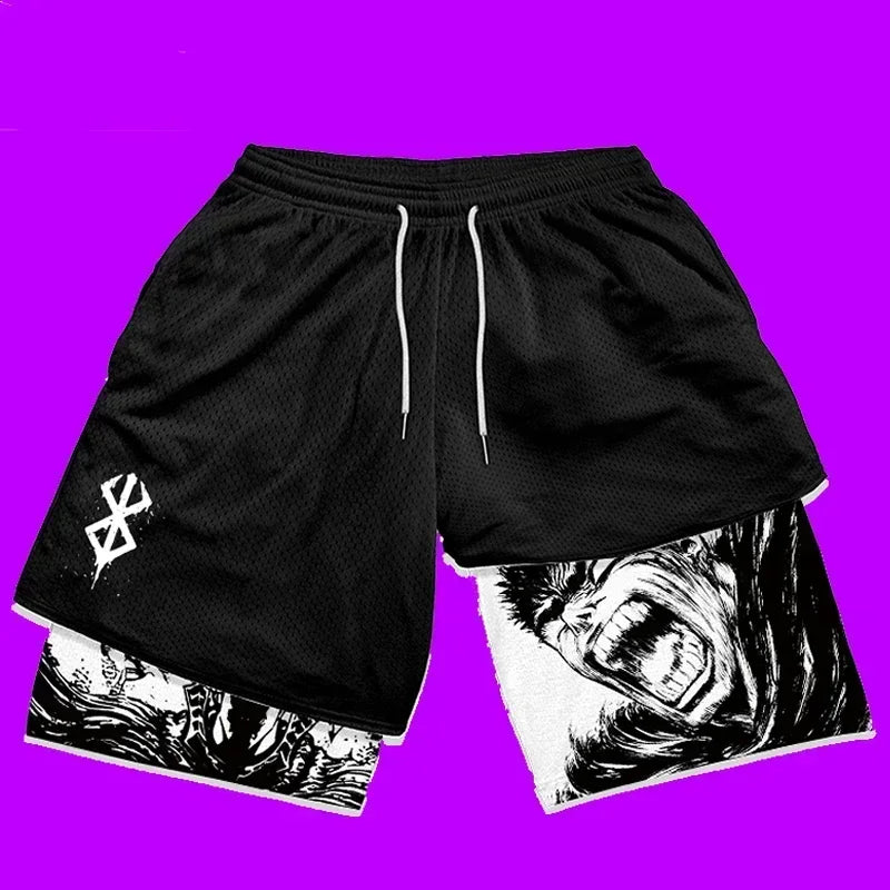 The Distract Them Shorts. Y2K Gym Short Men Berserk