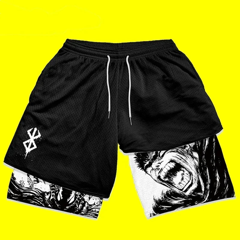 The Distract Them Shorts. Y2K Gym Short Men Berserk