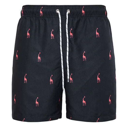 Suns Out Buns Out Ladies, Can't Go Wrong With Flamingos... HAHA pink Giraffes. (Beach Shorts)